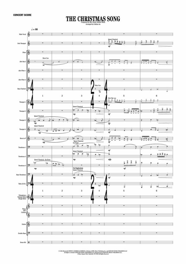 Au, The Christmas Song (Score and parts)2-1