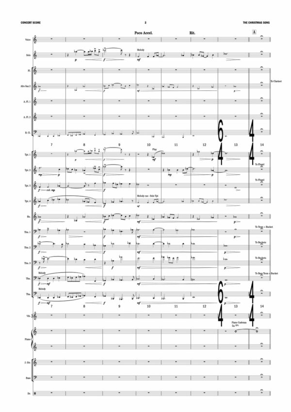 Au, The Christmas Song (Score and parts)3-1