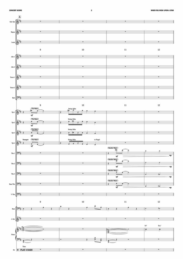 Au, When You Wish Upon A Star (Score and parts) 2
