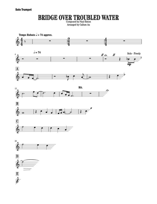 Bridge Over Troubled Water - Score and parts4-1