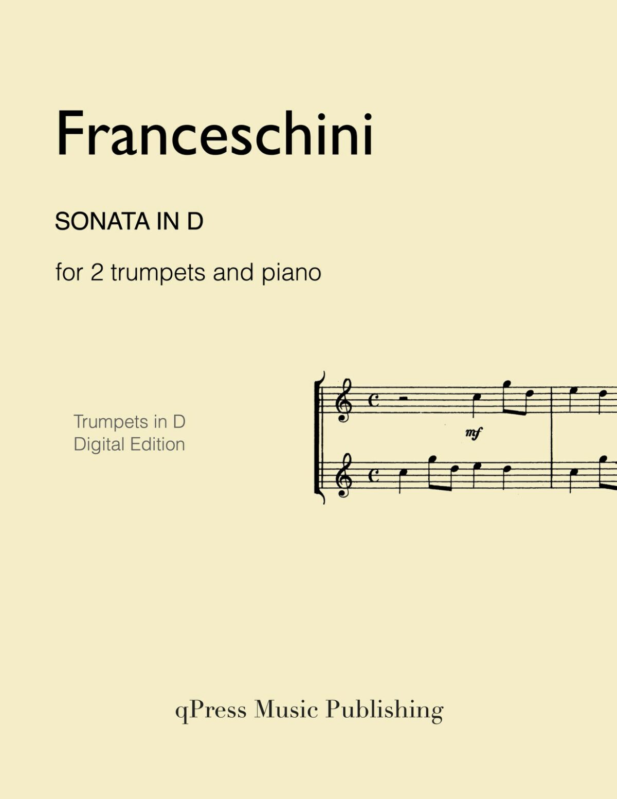 Franceschini, Sonata in D for Two Trumpets-p01-1