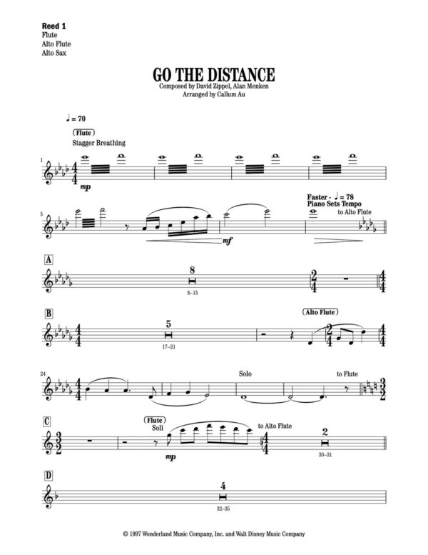 Go The Distance - Score and parts4-1