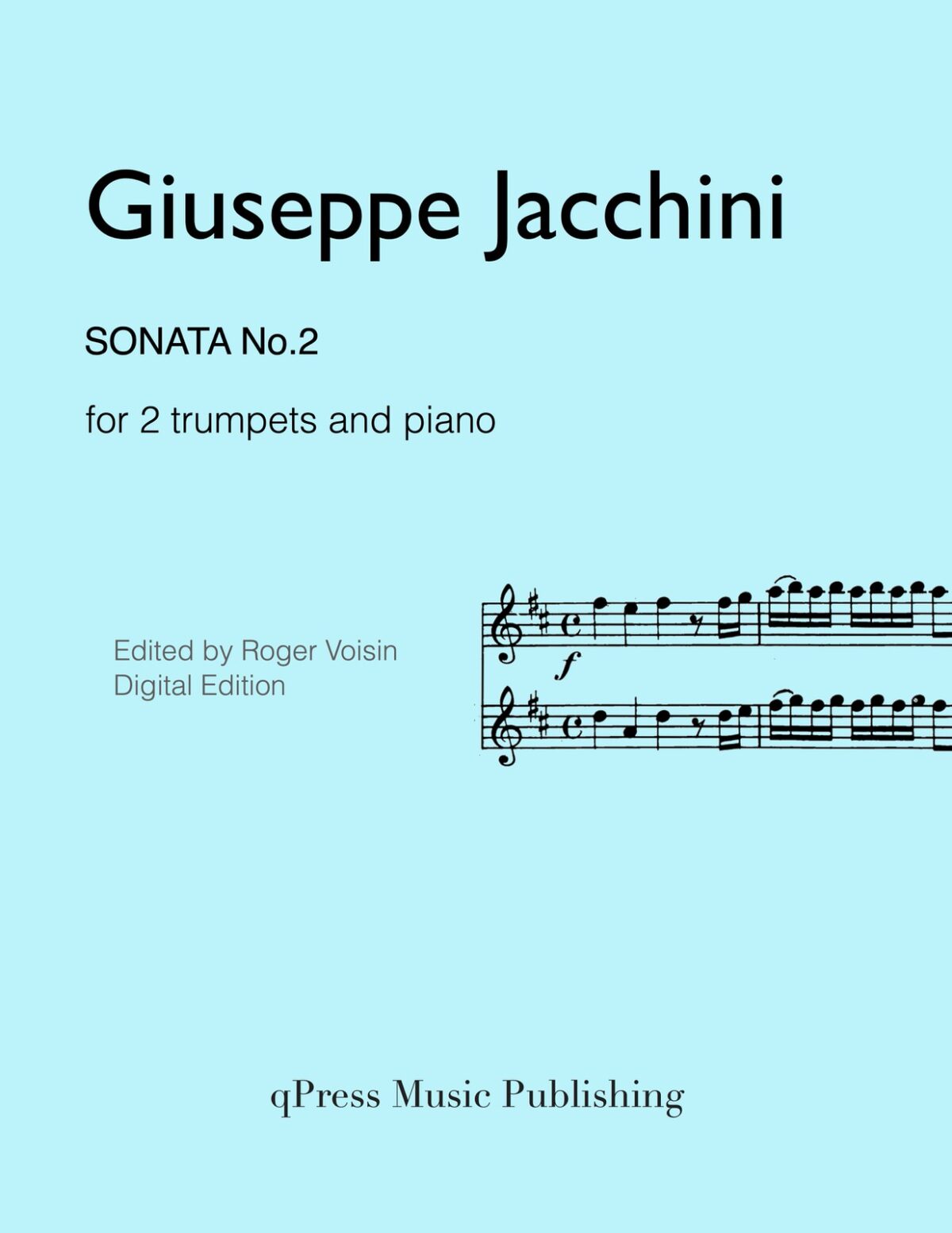 Jacchini, Giuseppe, Sonata No.2 for Two Trumpets-p1