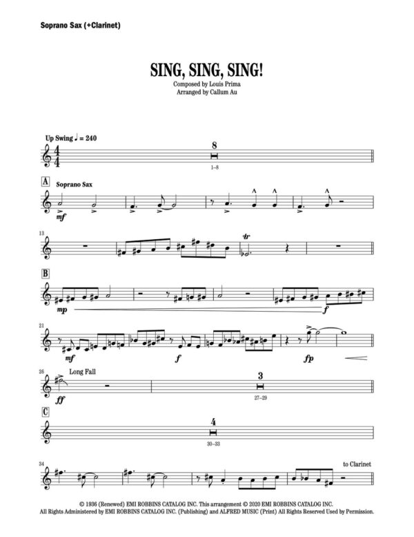 Sing Sing Sing - Score and parts4-1