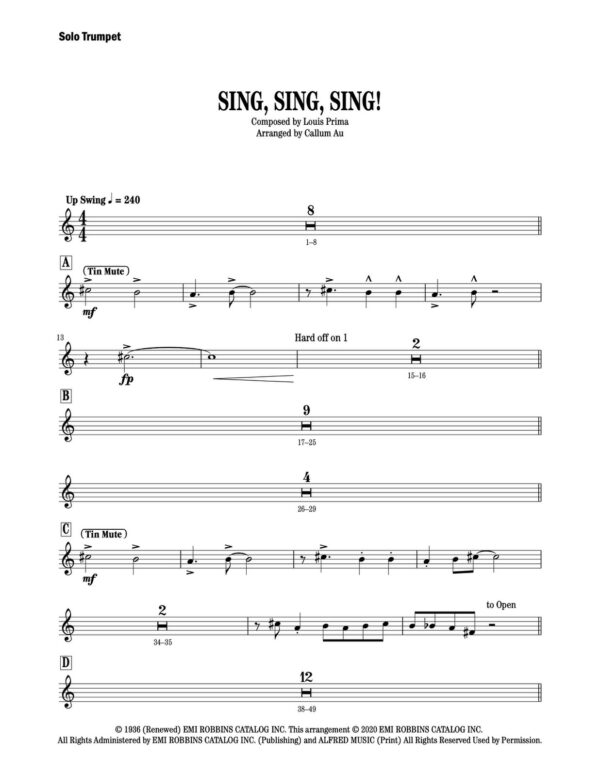 Sing Sing Sing - Score and parts5-1
