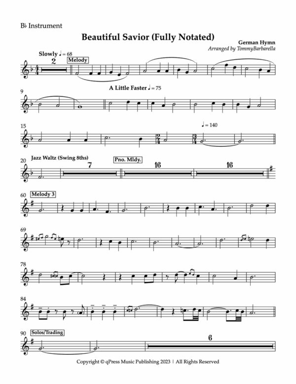 Lazarus, Modern Hymn Project Bb Instrument-p44
