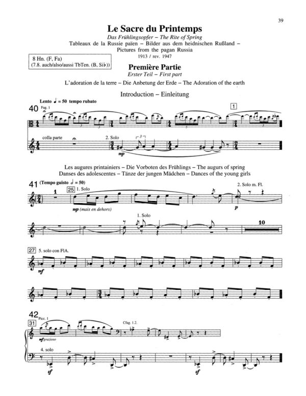 Stravinsky, Orchestra Studies for Horn-p041-1