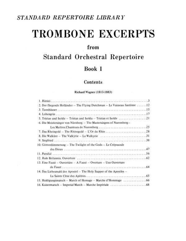 Trombone Excerpts from Standard Orchestral Repertoire Book 1-p03