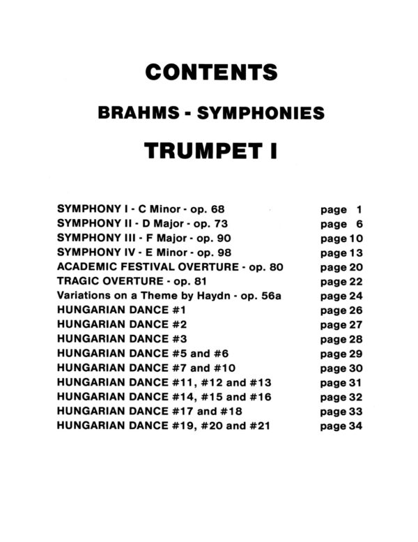 Brahms, Complete Orchestral Parts-p04-1
