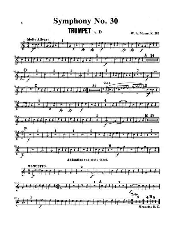 Mozart, Complete First Trumpet Parts-p13-1