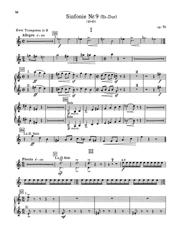 Shostakovich, Orchestra Studies for Trumpet-p36