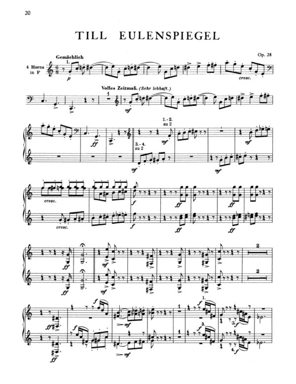 Strauss, Orchestral Excerpts from the Symphonic Works for Horn-p22-1