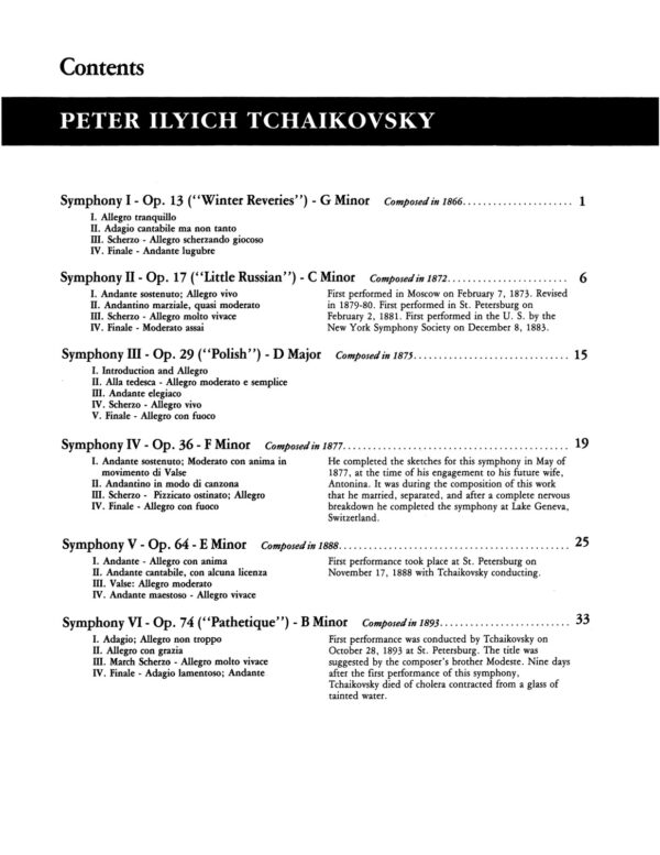 Tchaikovsky, Complete Orchestral Parts-p03