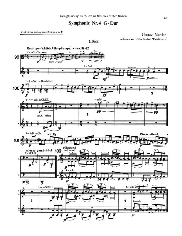 Mahler, Orchestra Studies for Horn 1-p49