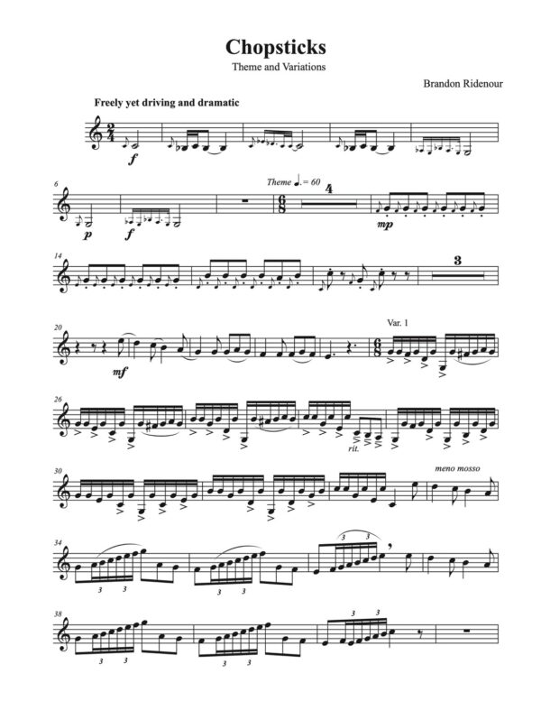 Ridenour, Trumpet Invasion (Score & Parts)-p003
