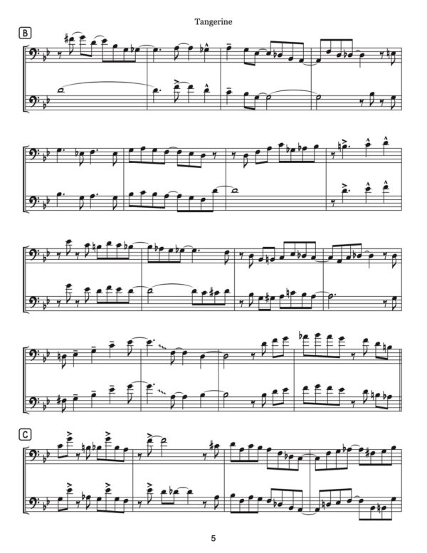 Veldkamp, Jazz Standards Duets for Trombone Vol.3-p07