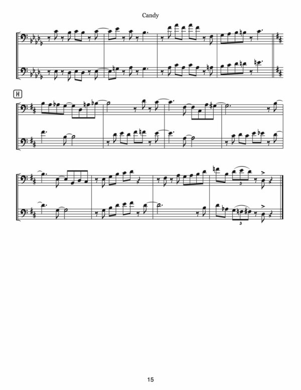 Veldkamp, Jazz Standards Duets for Trombone Vol.4-p17