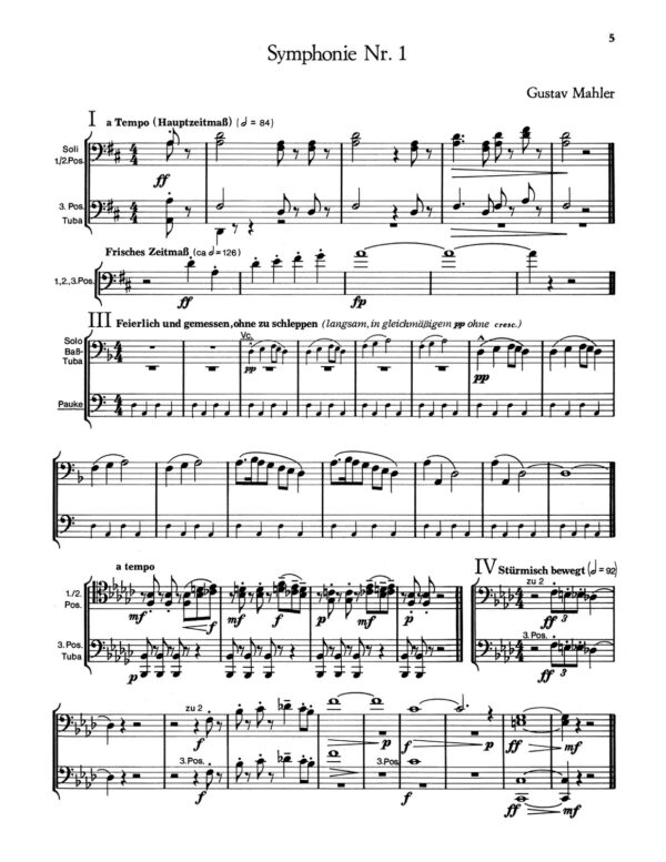 Mahler, Orchestral Studies for Trombone-Tuba Vol.1-p07