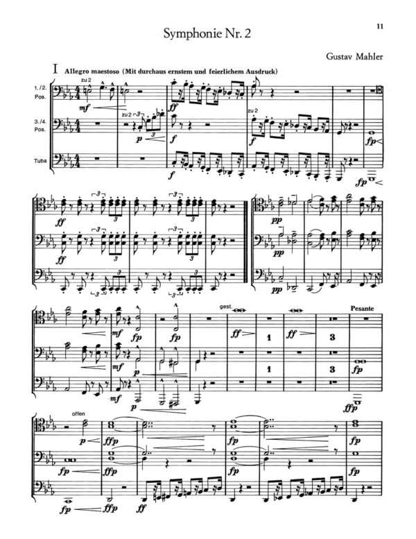 Mahler, Orchestral Studies for Trombone-Tuba Vol.1-p13