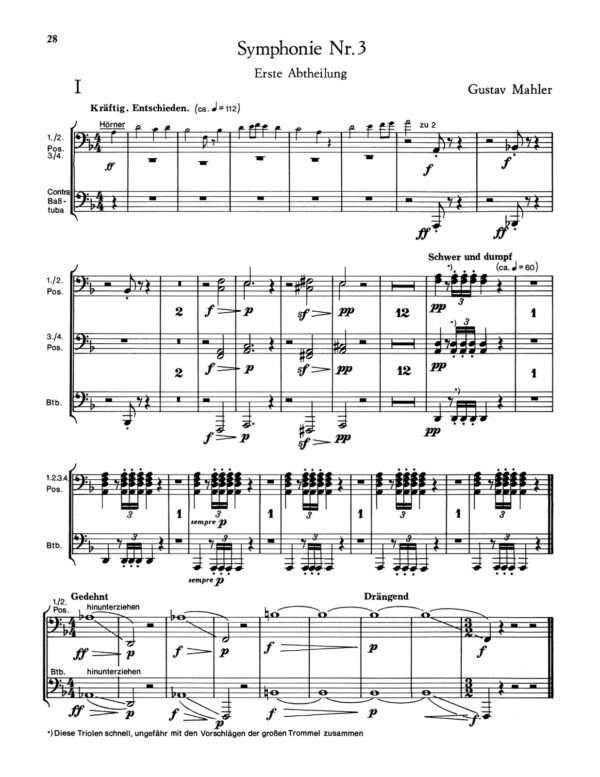 Mahler, Orchestral Studies for Trombone-Tuba Vol.1-p30