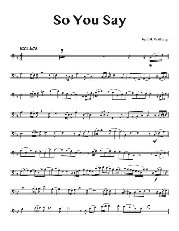 Veldkamp, Pop Music Play-Alongs for Trombone 1-p17