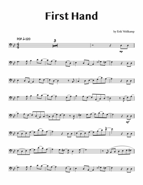 Veldkamp, Pop Music Play-Alongs for Trombone 1-p18