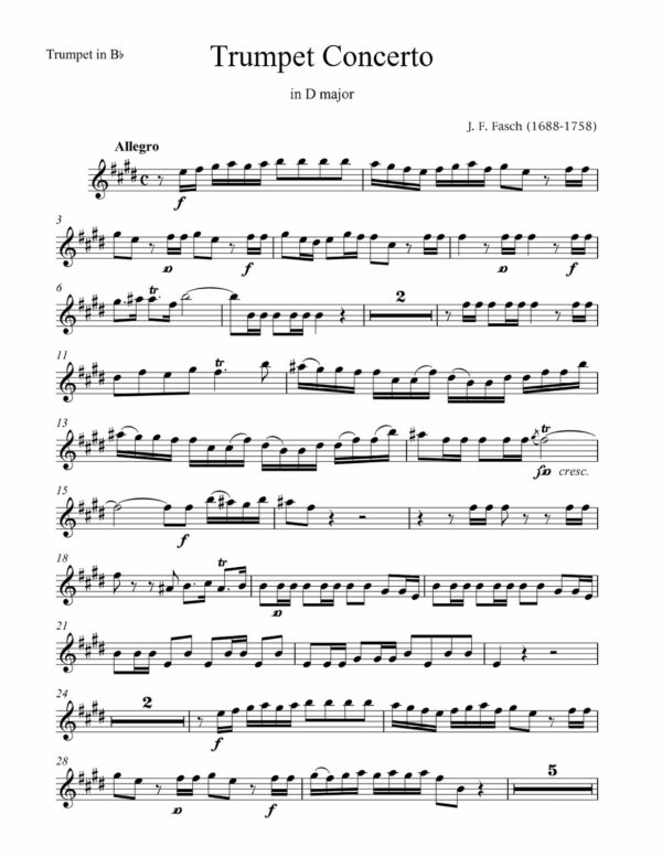 Fasch, Trumpet Concerto in D-p03