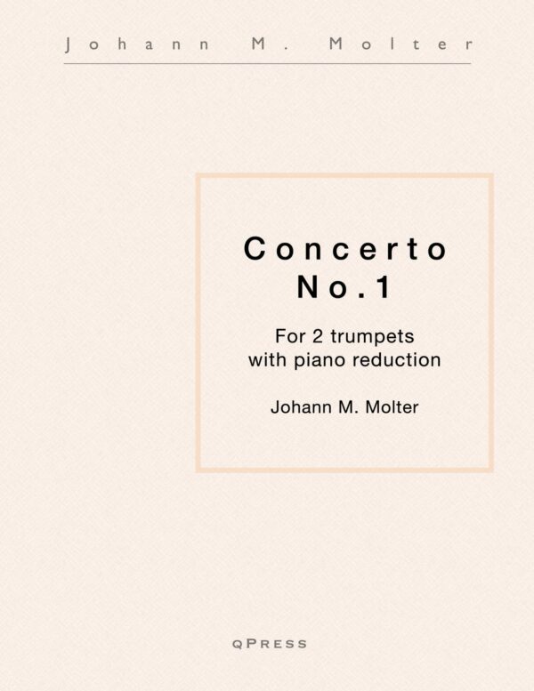 Molter, Johann Concerto for Two Trumpets No.1-p01 cover