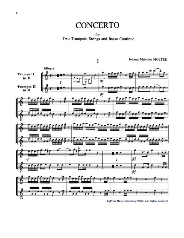 Molter, Johann Concerto for Two Trumpets No.1-p03