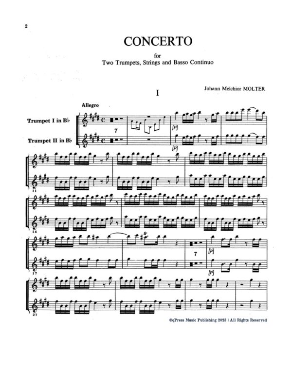 Molter, Johann Concerto for Two Trumpets No.1-p07