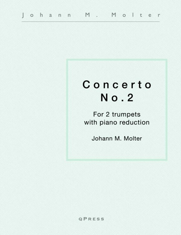 Molter, Johann Concerto for Two Trumpets No.2-p01 cover