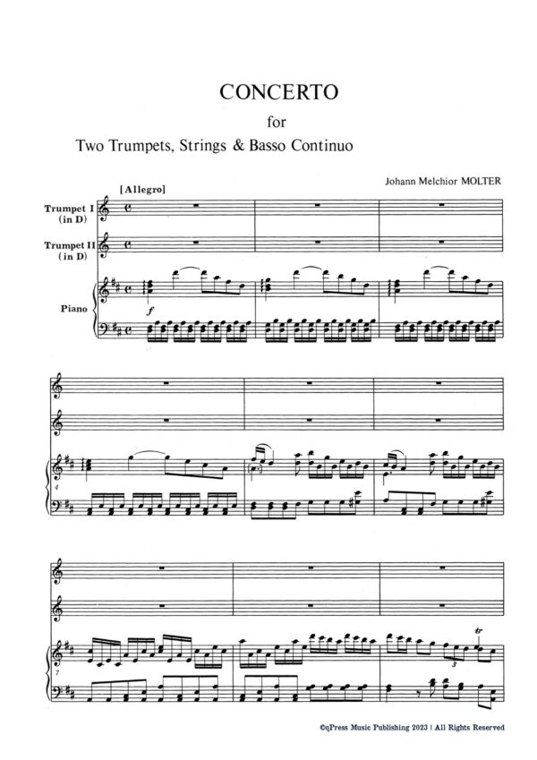 Molter, Johann Concerto for Two Trumpets No.3-p08
