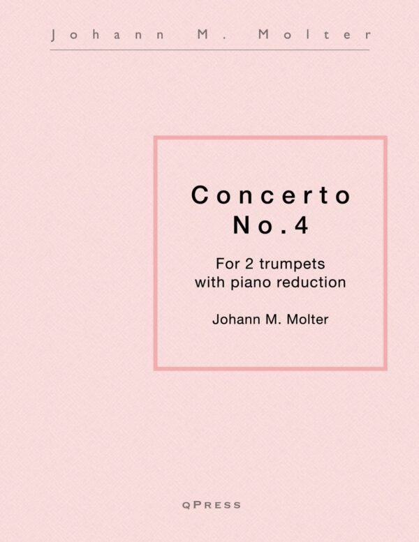 Molter, Johann Concerto for Two Trumpets No.4-p01 cover