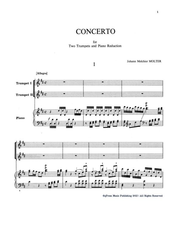 Molter, Johann Concerto for Two Trumpets No.4-p11