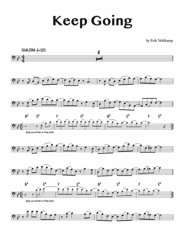 Veldkamp, Latin Music Play-Alongs 1 for Trombone-p14
