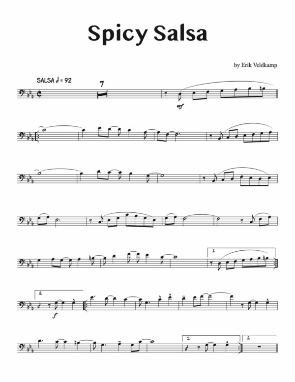Veldkamp, Latin Music Play-Alongs 1 for Trombone-p26