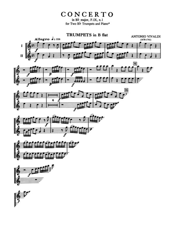 Vivaldi, Concerto for Trumpets in Bb-p03