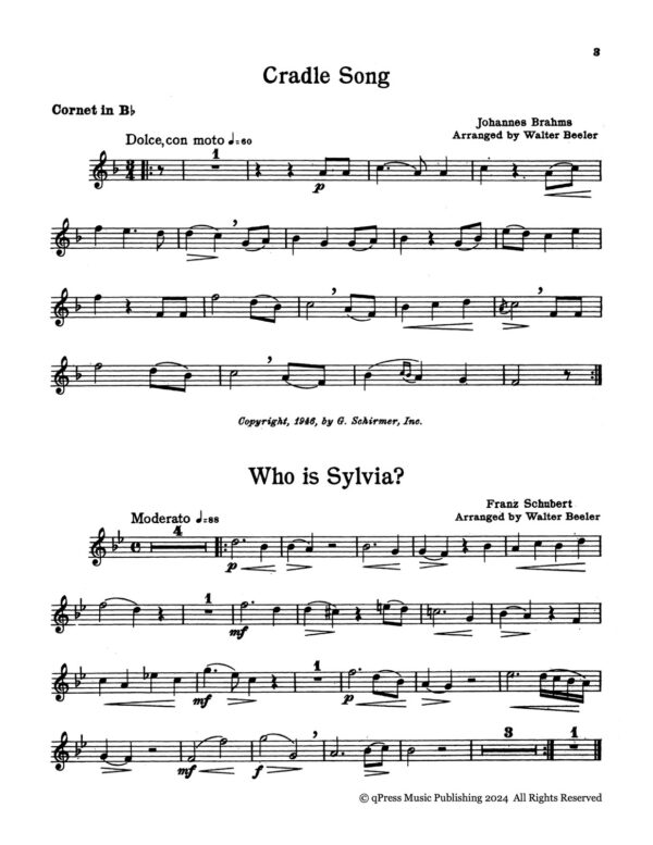 Beeler, Twenty-Nine Cornet Solos solo and score-p005