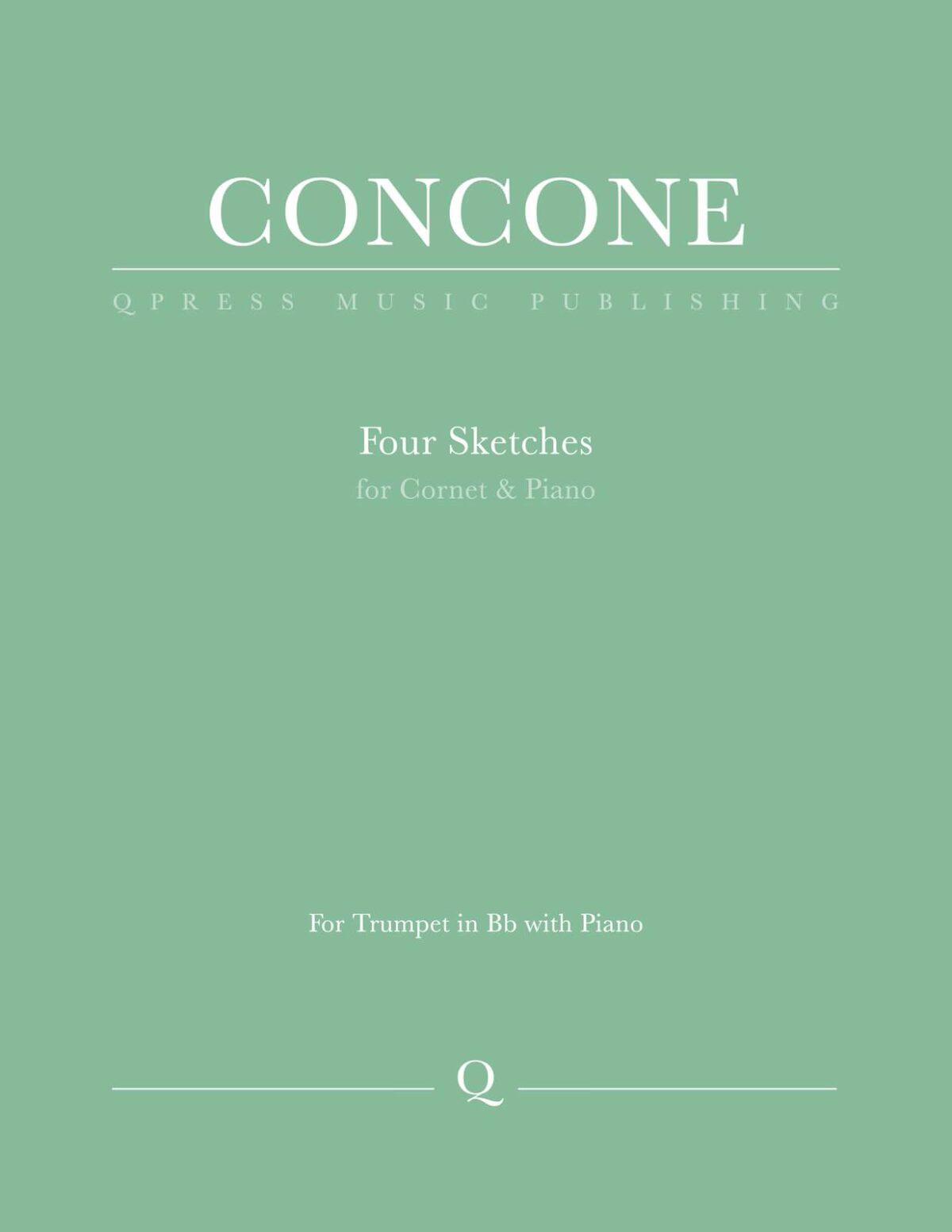 Concone, Four Sketches for Cornet and Piano-p01