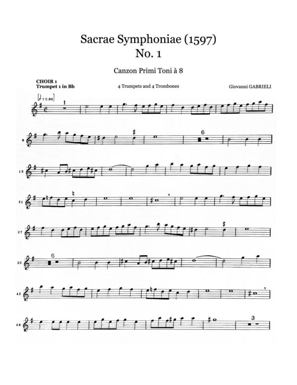 Gabrieli, Sacrae Symphoniae No.1 Canzon Primi Toni à 8-p10