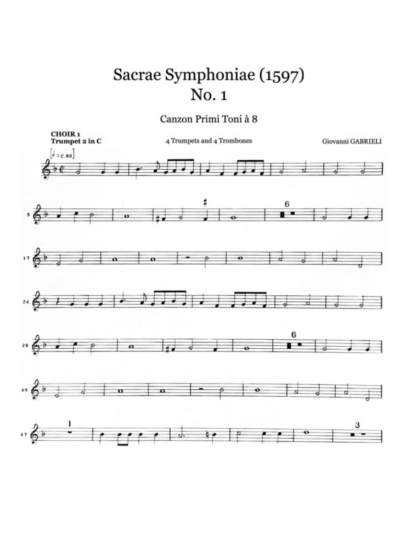 Gabrieli, Sacrae Symphoniae No.1 Canzon Primi Toni à 8-p16