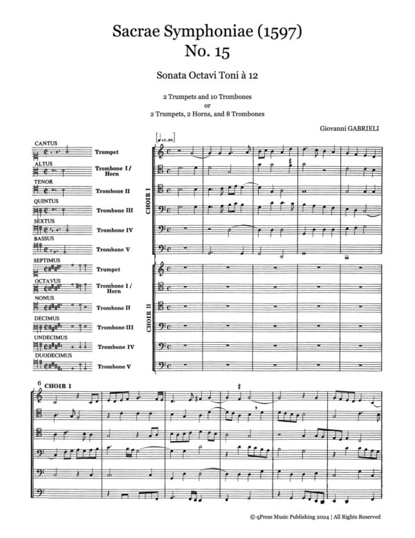 Gabrieli, Sacrae Symphoniae No.15 Sonata Octavi Toni à 12-p04