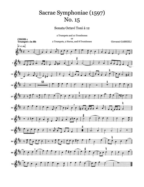 Gabrieli, Sacrae Symphoniae No.15 Sonata Octavi Toni à 12-p10