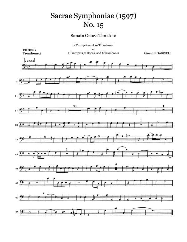 Gabrieli, Sacrae Symphoniae No.15 Sonata Octavi Toni à 12-p15