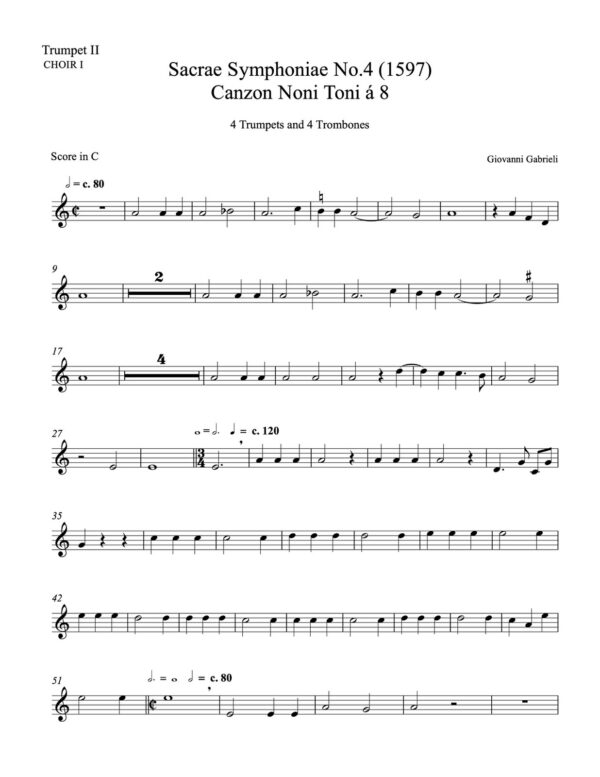 Gabrieli, Sacrae Symphoniae No.4 Canzon Noni a Toni à 8-p15