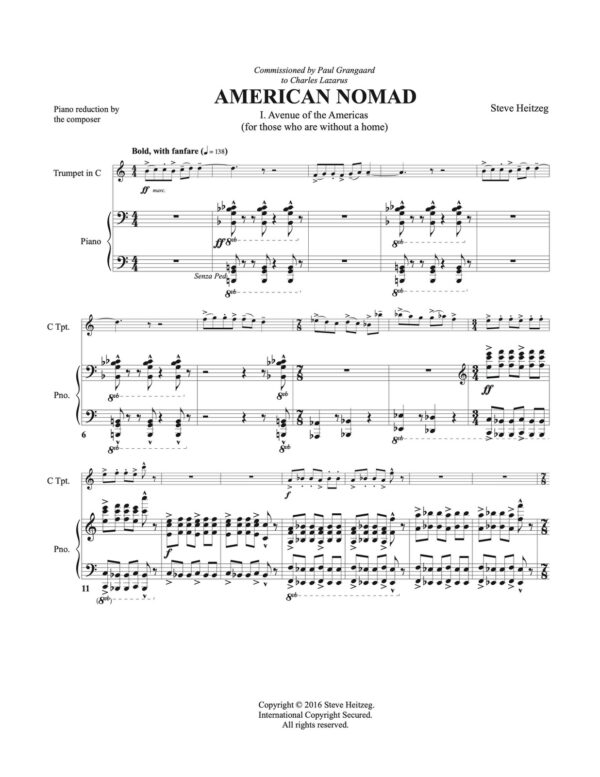 Heitzeg, American Nomad Concerto for Trumpet & Orchestra (Score & Parts)-p006