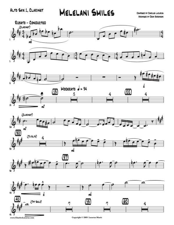 Lazarus, Melelani Smiles (Big Band Score & Parts)-p36