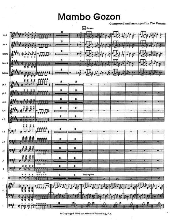 Puente, Mambo Gozon (Score & Parts)-p03