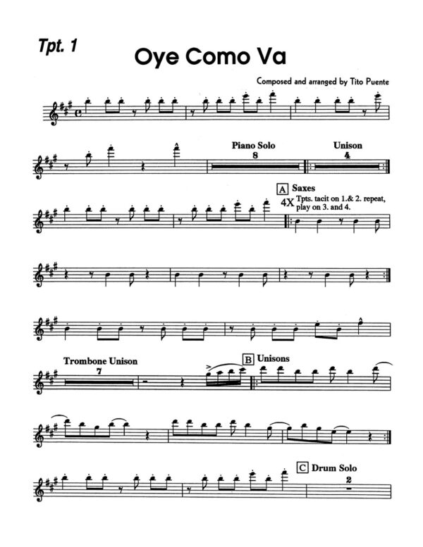 Puente, Oye Como Va (Score & Parts)-p24