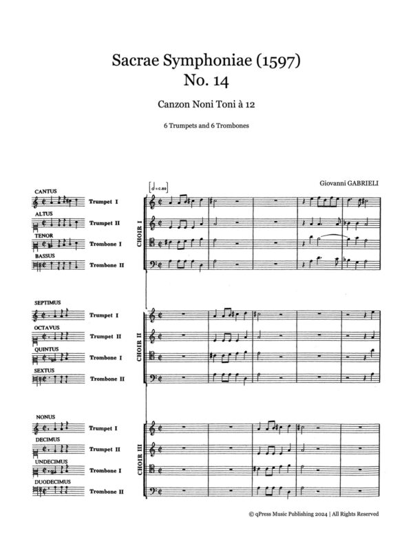 Sacrae Symphoniae (1597) No.14 Canzon Noni Toni à 12-p04